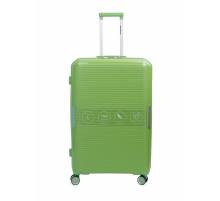 Чемодан Sirocco Emerald 4К PP зеленый L, 51.5 x 30 x 77.5см