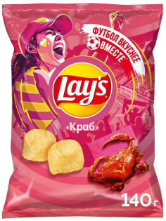Чипсы Lay's Краб, 140г