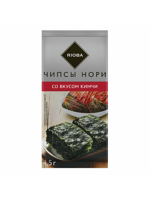 RIOBA Чипсы нори кимчи (4.5г x 4 шт), 18г