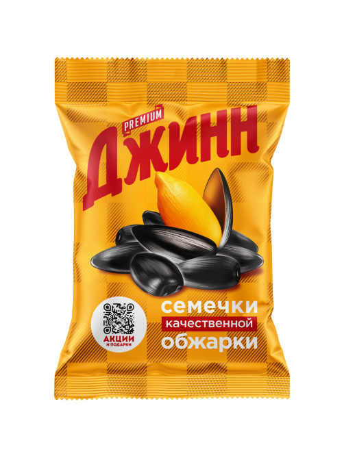 Семечки подсолнечника Джинн Premium жареные без соли, 250г