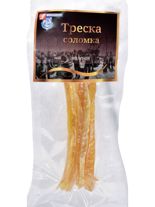 Треска Фландерр Атлантическая соломка вяленая, 50г