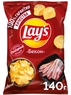 Чипсы Lay's бекон, 140г