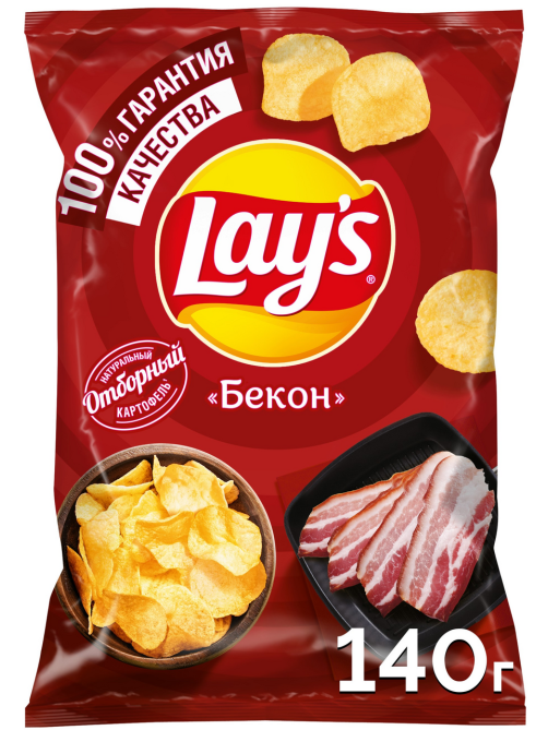 Чипсы Lay's бекон, 140г