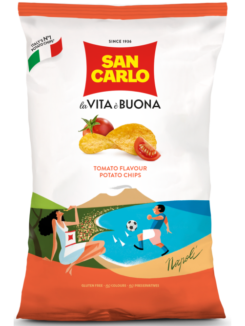 Чипсы San Carlo Piu Gusto Томат, 150г