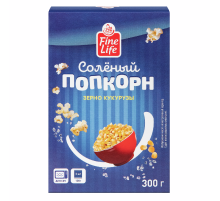 Fine Life Попкорн соленый (100г x 3шт), 300г