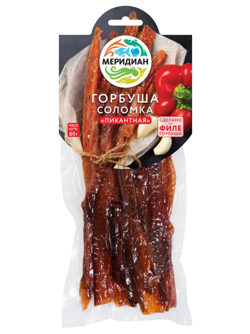 Горбуша Меридиан соломка пикантная, 80г