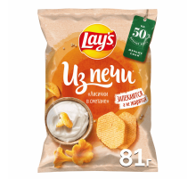Чипсы Lay's Лисички в сметане из печи, 81г