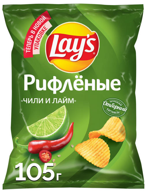 Чипсы Lay's лайм чили, 105г