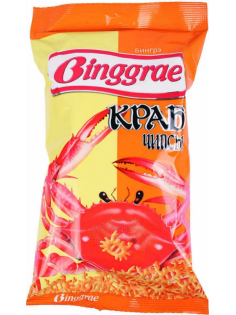 Чипсы Binggrae крабовые, 80г