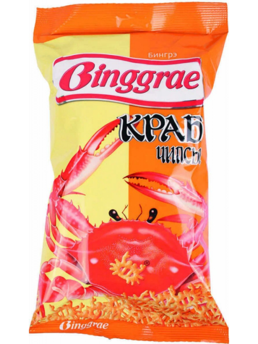 Чипсы Binggrae крабовые, 80г