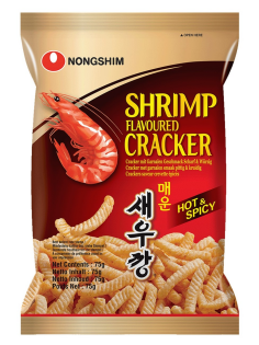 Чипсы Nongshim креветочные острые, 75г
