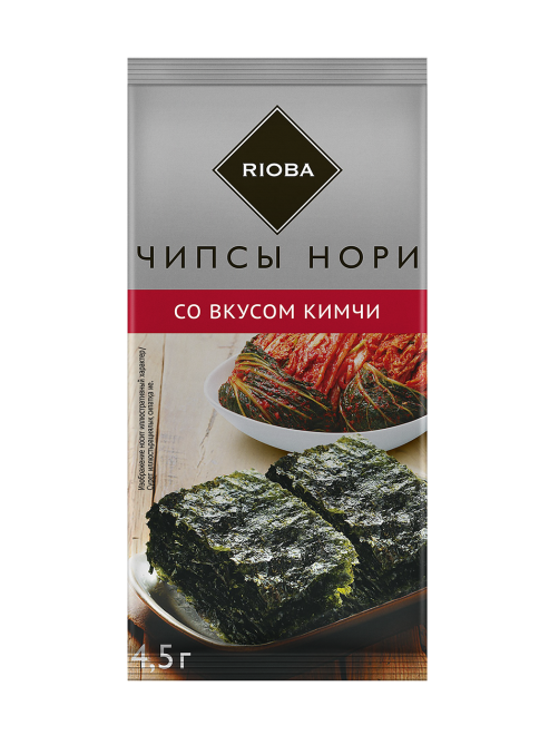 RIOBA Чипсы нори кимчи, 4.5г