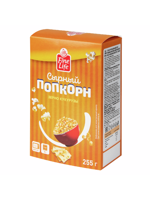 Fine Life Попкорн сырный (85г x 3шт), 255г