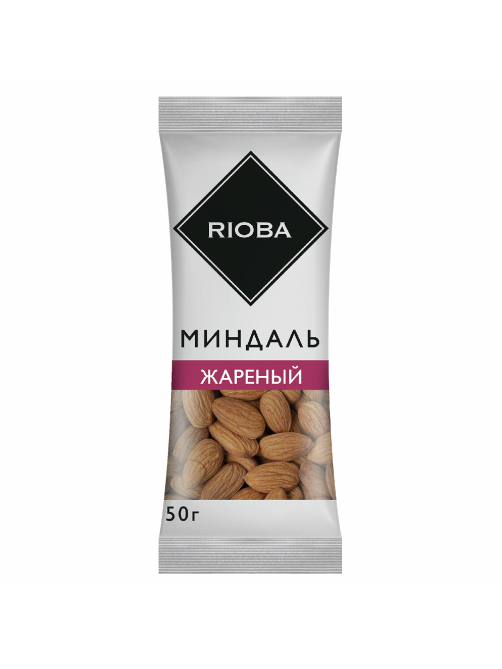 RIOBA Миндаль жареный соленый, 50г