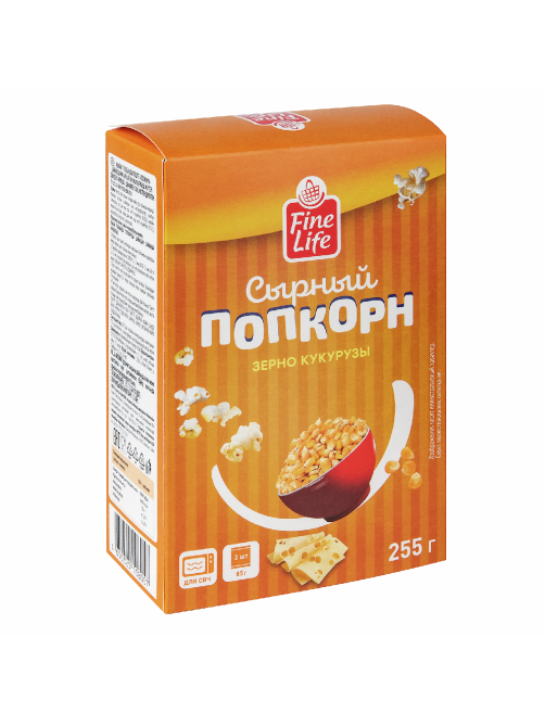 Fine Life Попкорн сырный (85г x 3шт), 255г