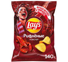 Чипсы Lay's рифленые Лобстер, 140г