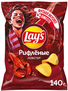 Чипсы Lay's рифленые Лобстер, 140г