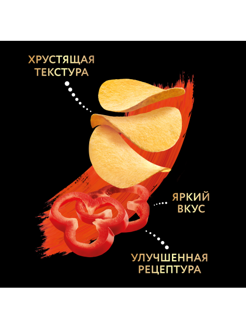 Чипсы Lay's Stax Пикантная паприка, 140г