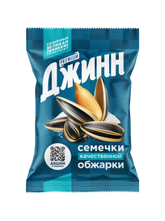 Семечки подсолнечника Джинн Солнечный великан жареные соленые, 100г