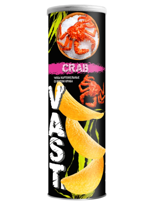 Чипсы Vast краб, 160г