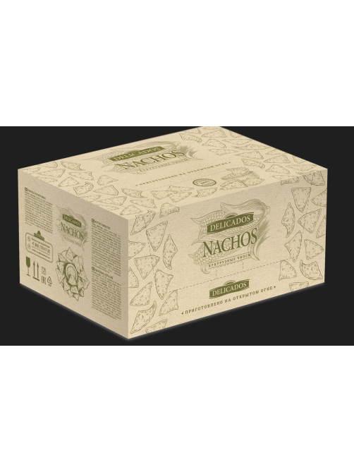 Чипсы Delicados Начос Лобстер с кусочками оливок, 150г