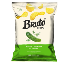 Чипсы Bruto малосольные огурчики, 120г