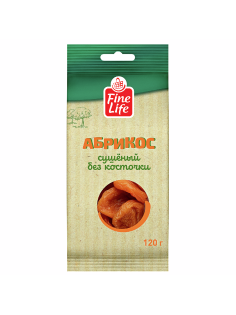 Fine Life Абрикос сушеный без кости, 120г