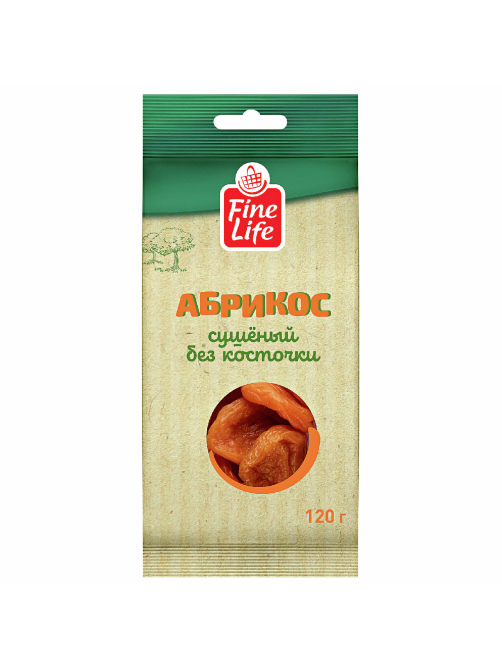 Fine Life Абрикос сушеный без кости, 120г