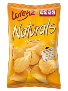 Чипсы Naturals Lorenz Классические с солью, 100г