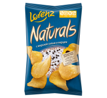Чипсы Naturals Lorenz Морская соль и перец, 100г