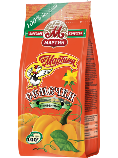 Семечки тыквенные От Мартина обжаренные без соли, 100г