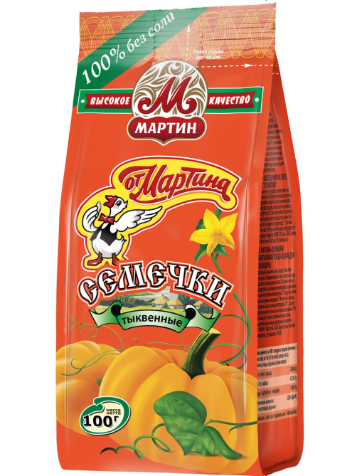Семечки тыквенные От Мартина обжаренные без соли, 100г