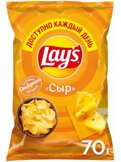 Чипсы Lay's Сыр, 70г