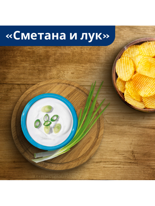 Чипсы Lay's рифленые Сметана и лук, 70г