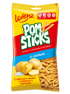 Чипсы Lorenz Pomsticks соломкой Соль, 100г