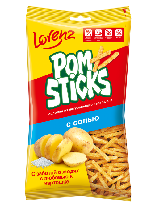 Чипсы Lorenz Pomsticks соломкой Соль, 100г