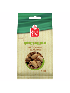 Fine Life Фисташки жареные соленые, 120г