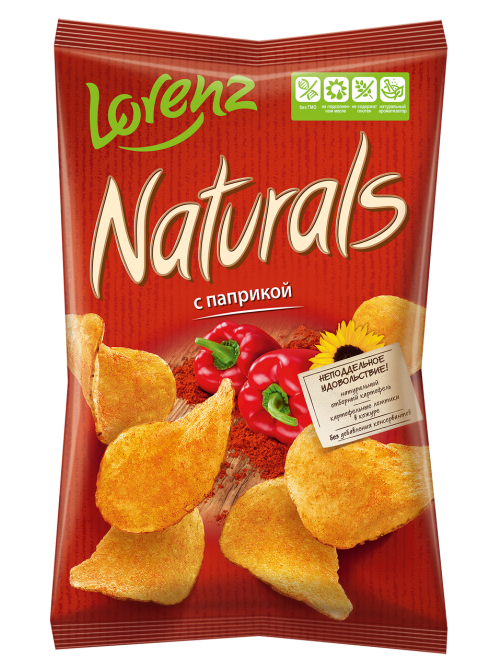 Чипсы Naturals Lorenz Паприка, 100г