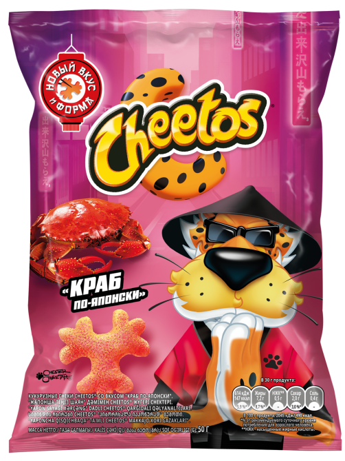 Снеки кукурузные Cheetos краб по-японски, 50г
