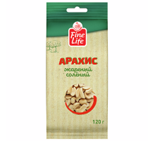 Fine Life Арахис жареный соленый, 120г