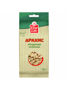 Fine Life Арахис жареный соленый, 120г