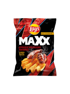 Чипсы Lay's Maxxx куриные крылышки барбекю, 100г