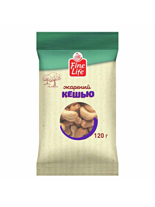 Fine Life Кешью жареный, 120г