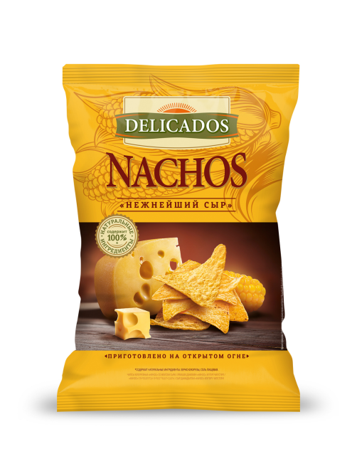 Чипсы Delicados Начос кукурузные Сыр, 150г