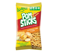 Чипсы Lorenz Pomsticks соломкой Сыр и лук, 100г