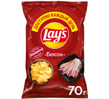 Чипсы Lay's Бекон, 70г