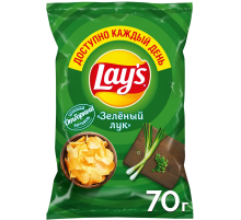 Чипсы Lay's Зеленый лук, 70г