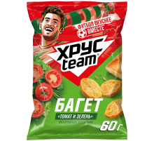 Сухарики Хрусteam Багет томат и зелень 60г