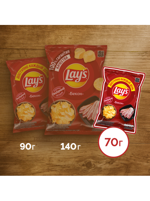 Чипсы Lay's Бекон, 70г