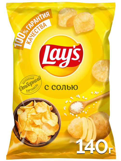 Чипсы Lay's С солью, 140г